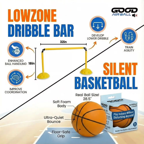 Lowzone Dribble Bar + Silent Basketball